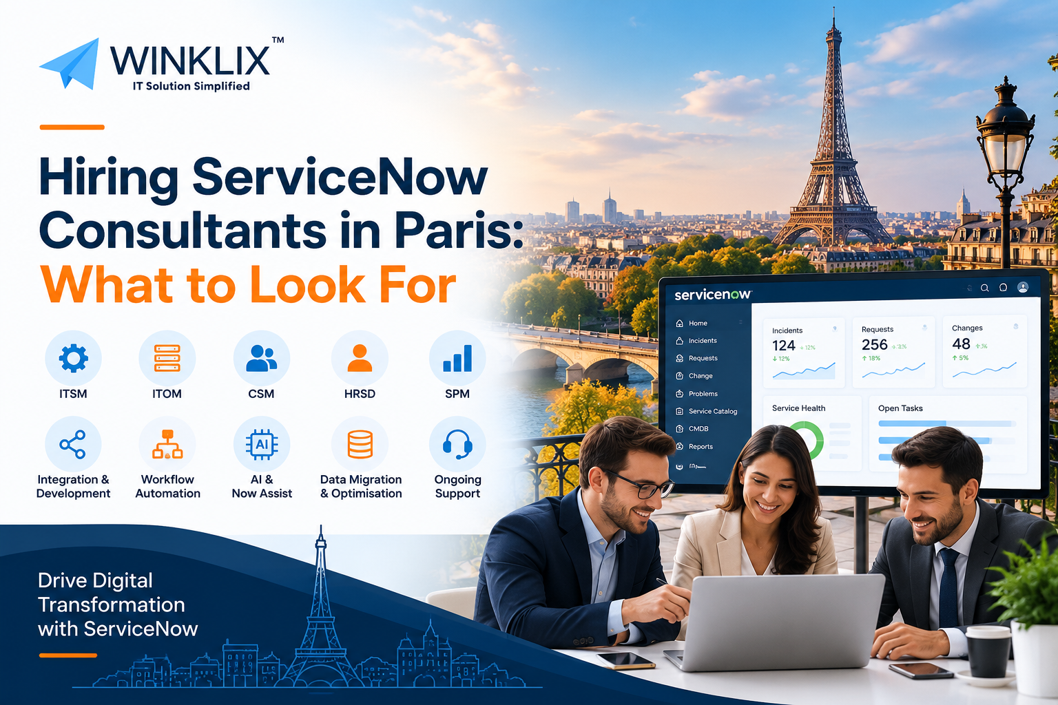What to Look For When Hiring ServiceNow Consultants in Paris