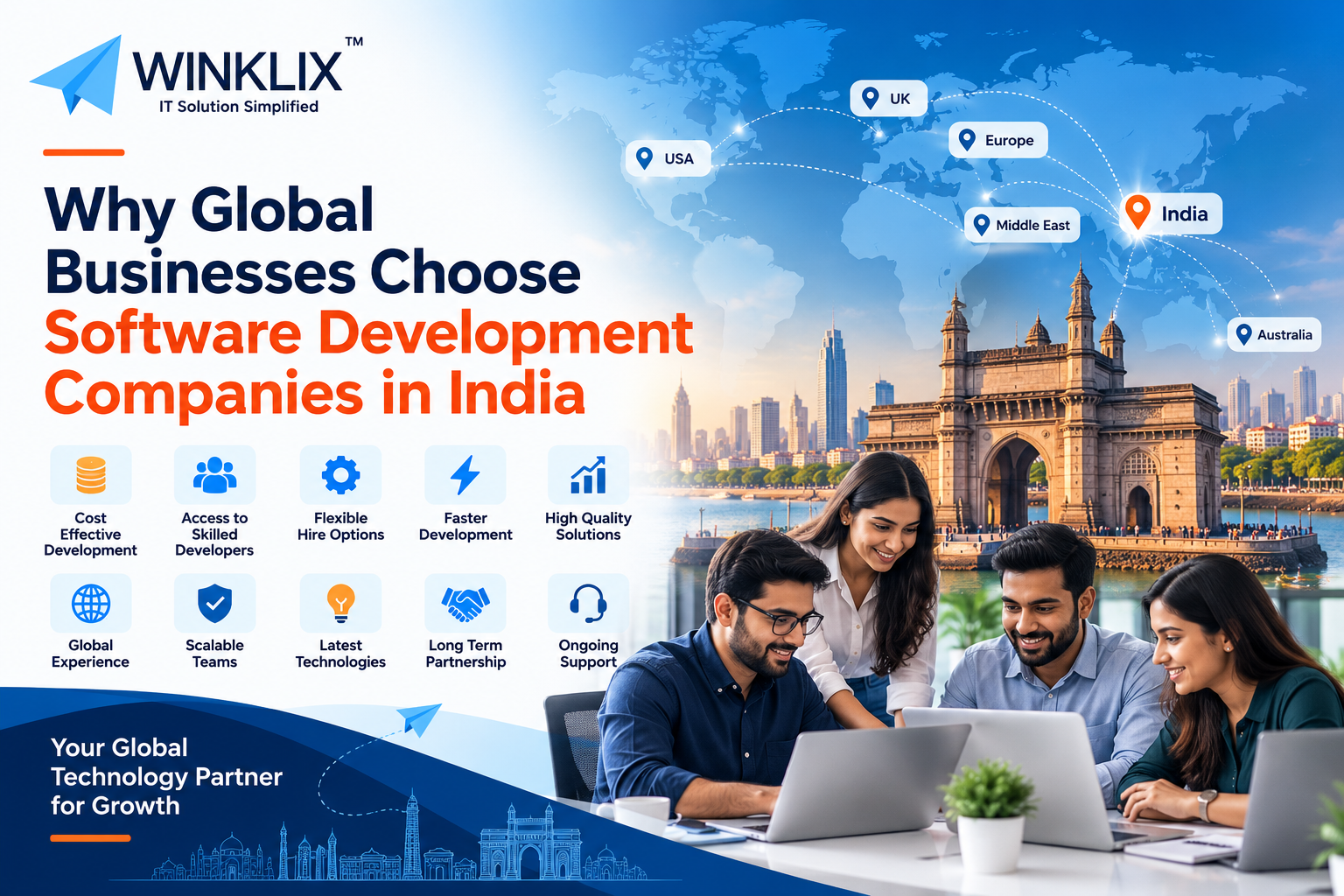 Why Global Businesses Choose Software Development Companies in India
